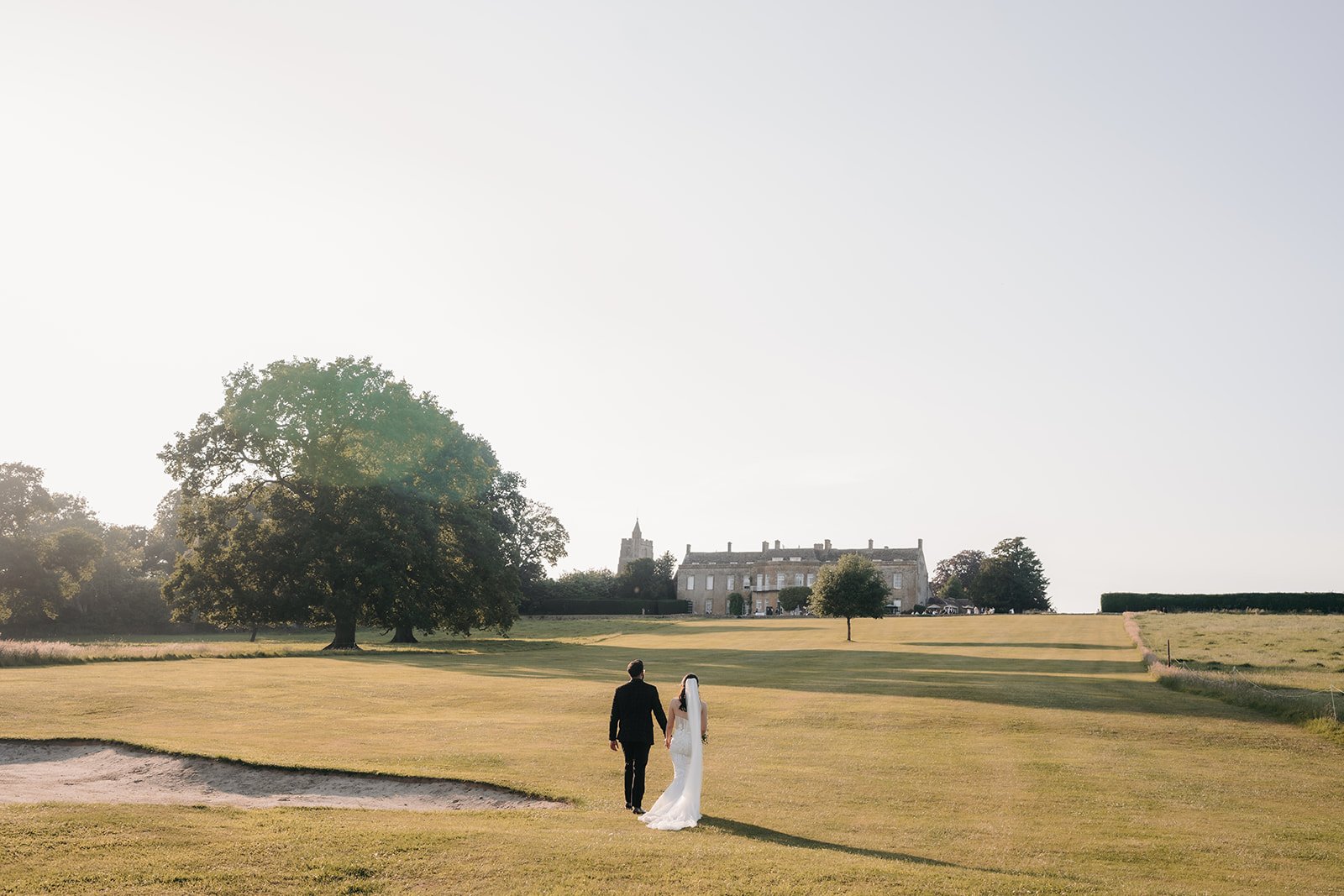 north cadbury court at sunset