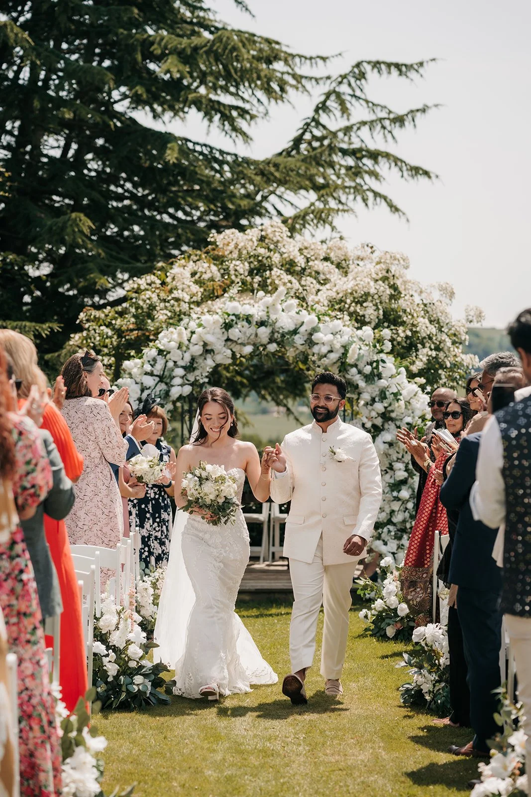 outdoor ceremony at north cadbury court
