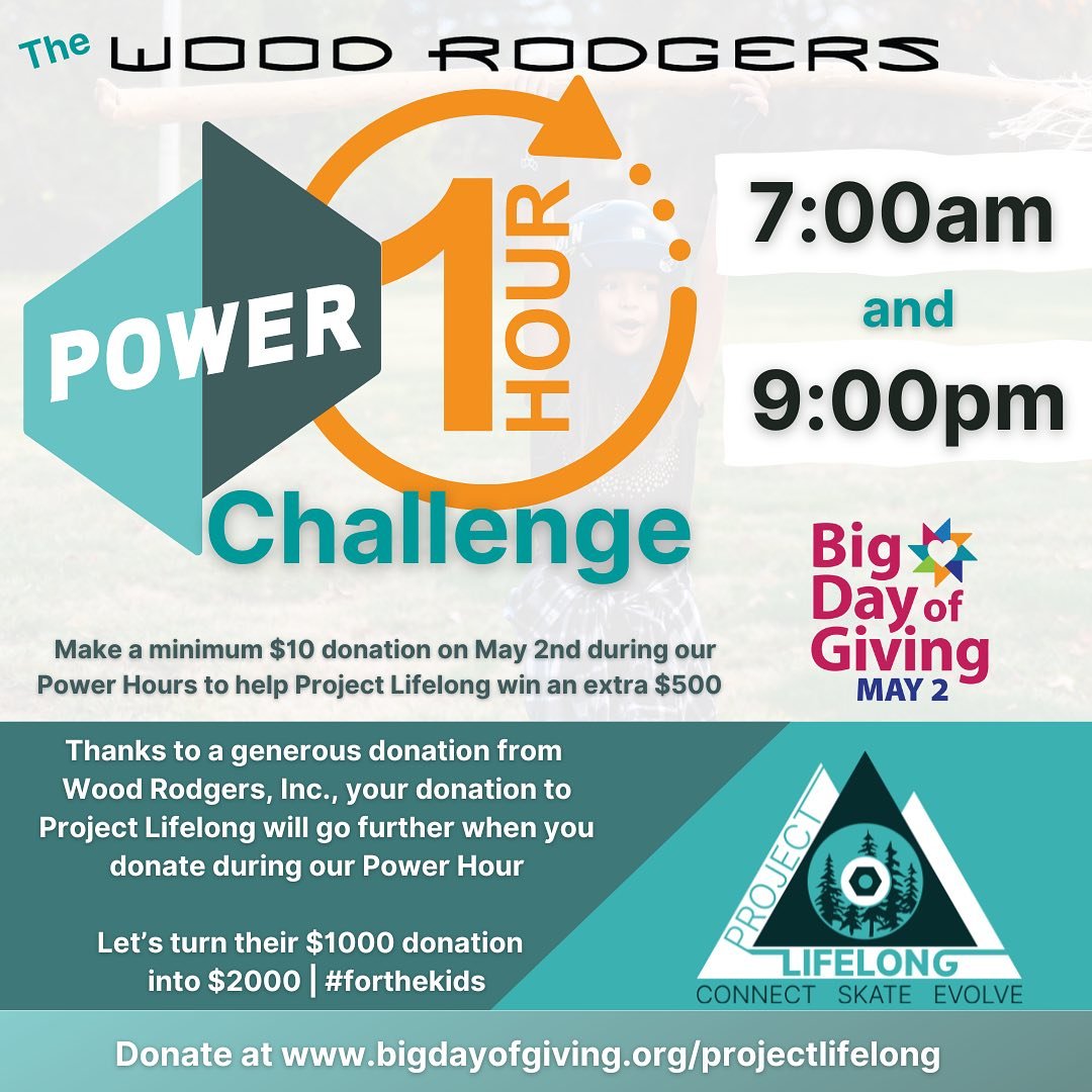 It&rsquo;s go time!!!! We are working hard to make our $50,000 goal.

You can help boost our donations by jumping into action during one of our two Wood Rodgers Power Hour Challenges scheduled for #BDOG2024.

Your donation made anytime between 7:00 a