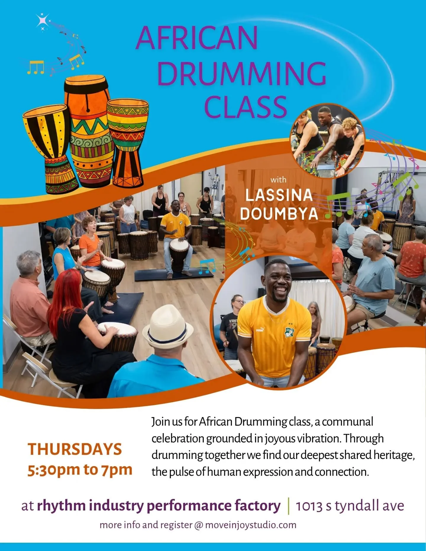 Next week! At Rhythm Industry Performance Factory, 1013 S Tyndall, 5:30pm!