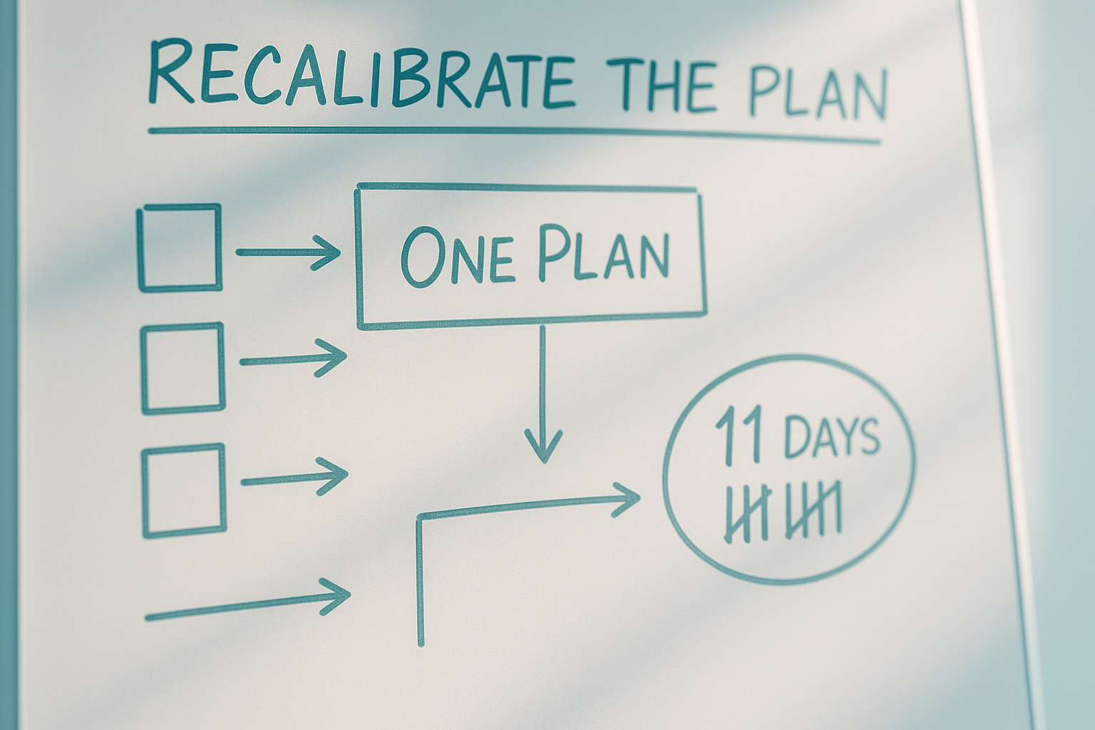 Eleven Days, One Plan: Recalibrate and Climb from 64%