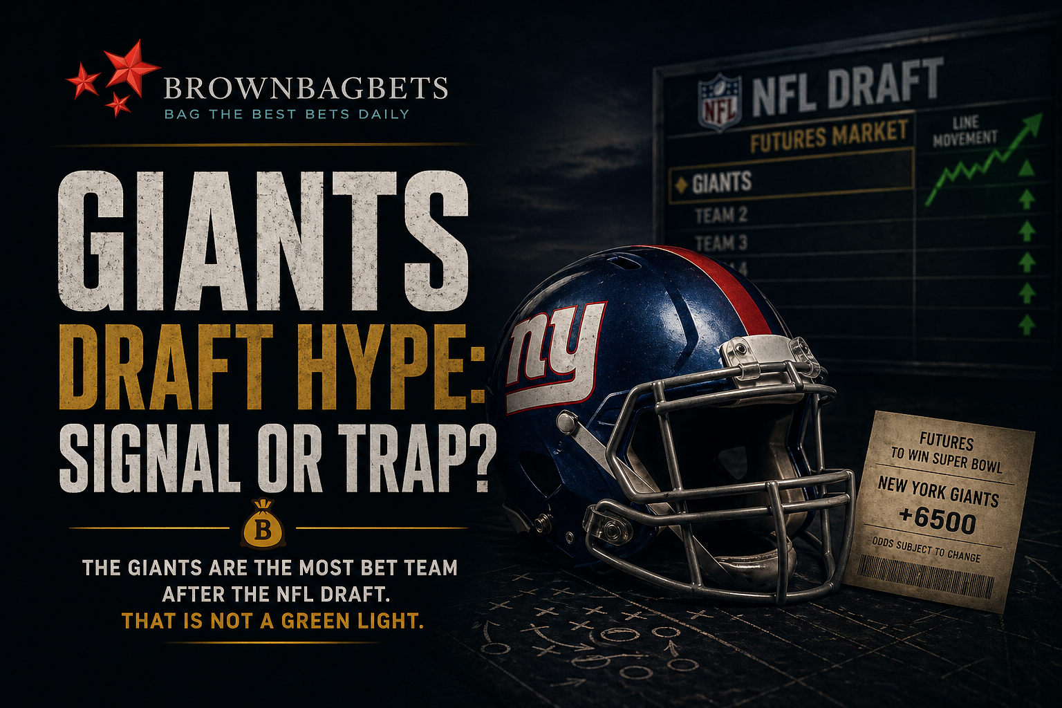 Giants Most Bet Team After NFL Draft: Public Hype or Betting Signal?