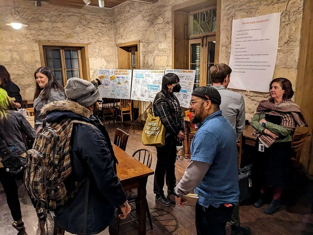 San Antonio Public Library Meeting on public safety.