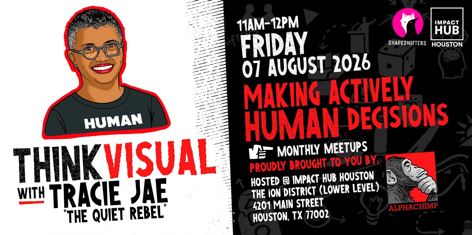 Think Visual Meetup with Tracie Jae: A more HUMAN response