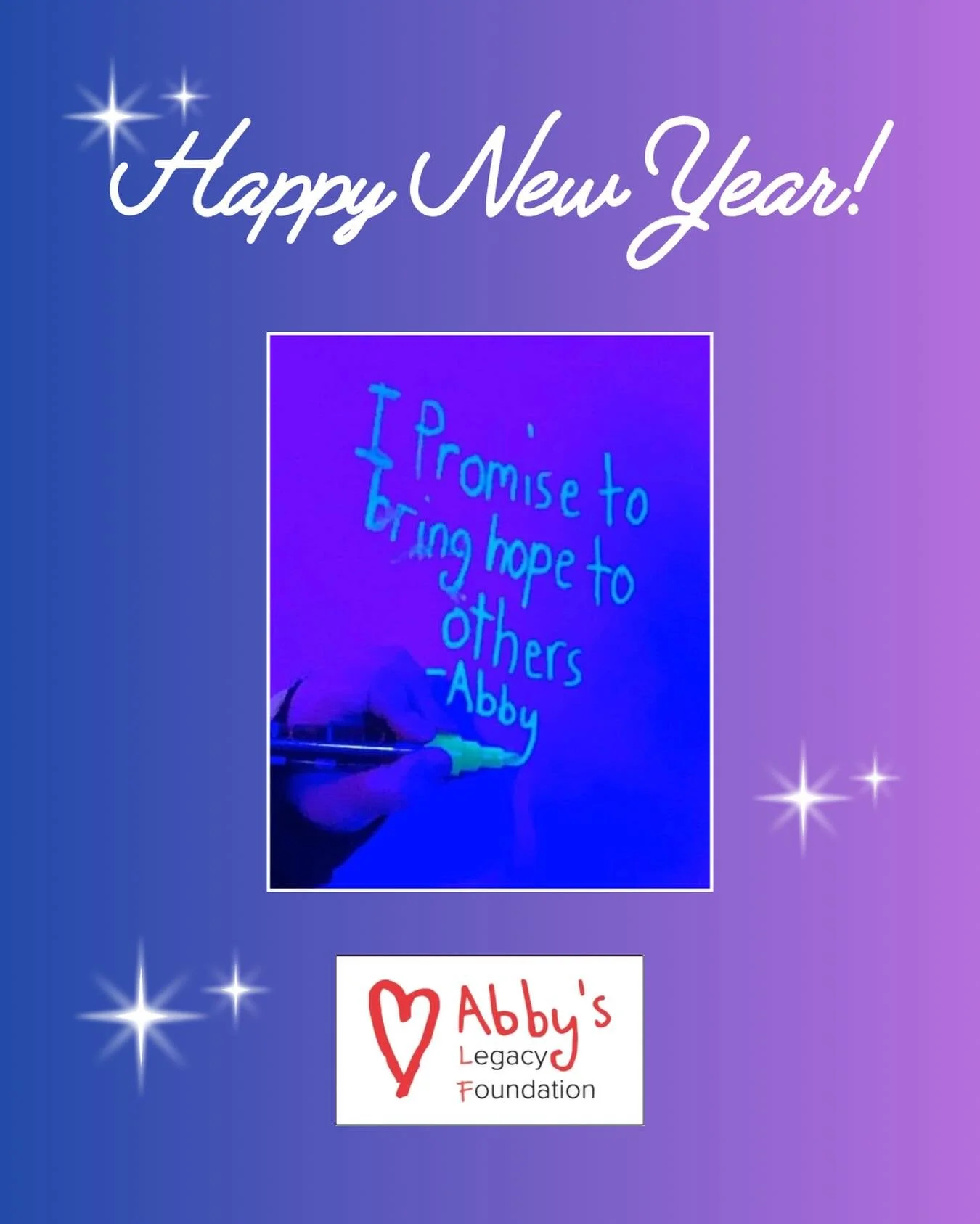 Your support has allowed us to carry out Abby&rsquo;s Legacy, beyond her time here on earth, by lifting up childhood cancer families &amp; instilling hope during some of their darkest times. Thank you for a successful 2025! Here is good health, hope 