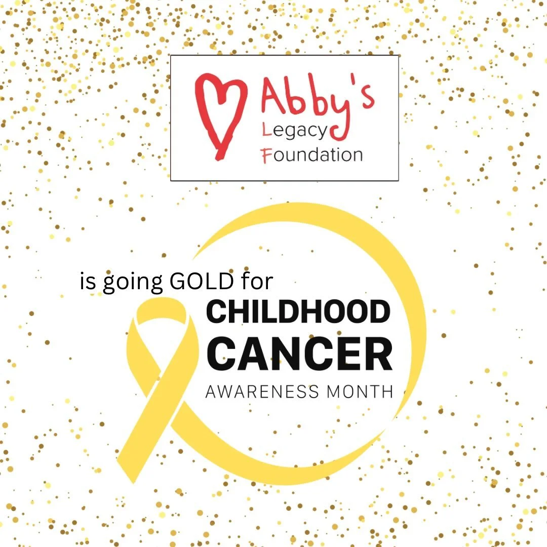 September is Childhood Cancer Awareness Month. Go GOLD with us!

Do it in a way that feels good to you. 💛

Stay tuned for ways you can celebrate and support childhood cancer kids and families! 

💛Color Run registration opens Sept 1st. All of our ra