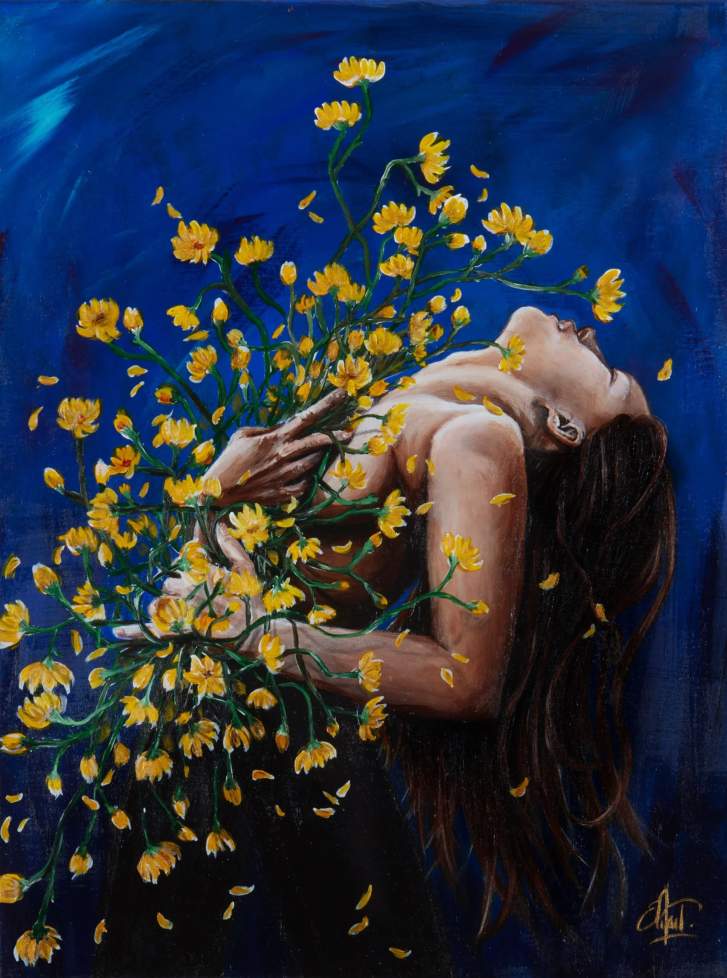 "Blooming Heart" / 18 in x24 in/ $ 2440