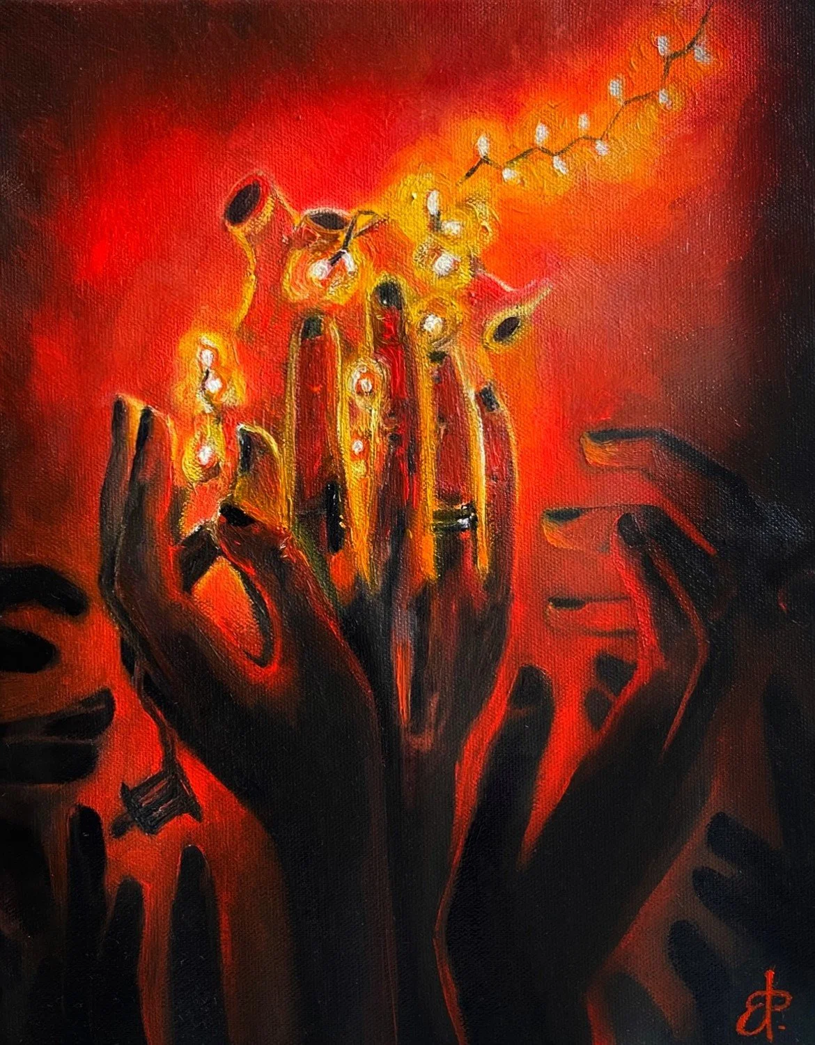 "The Heart is The light" / 11x14 in / $944