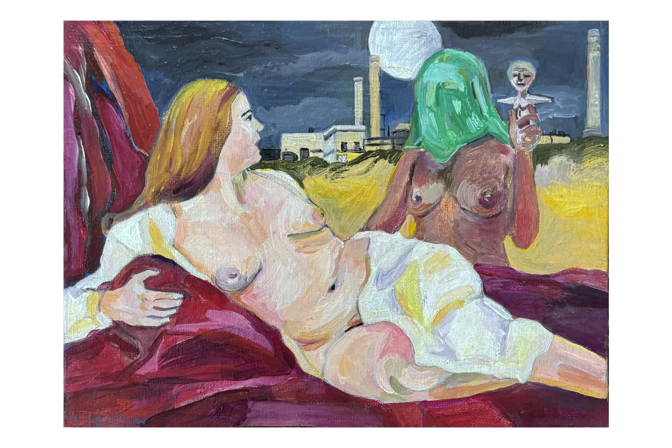 Study: The Presence, oil on canvas, 12"w x 10" h