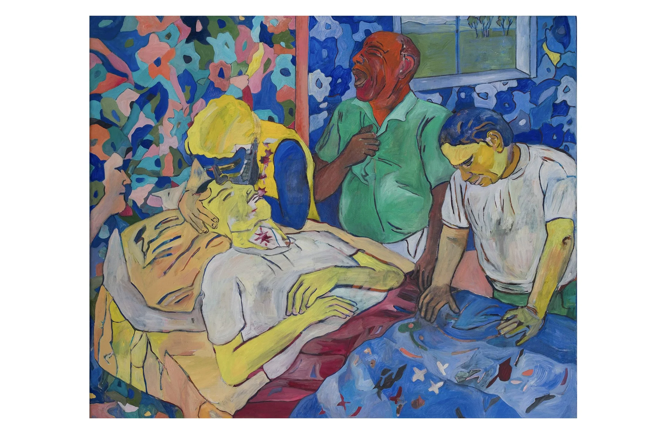 The Death of Robert, oil on canvas, 60" h x 72" w