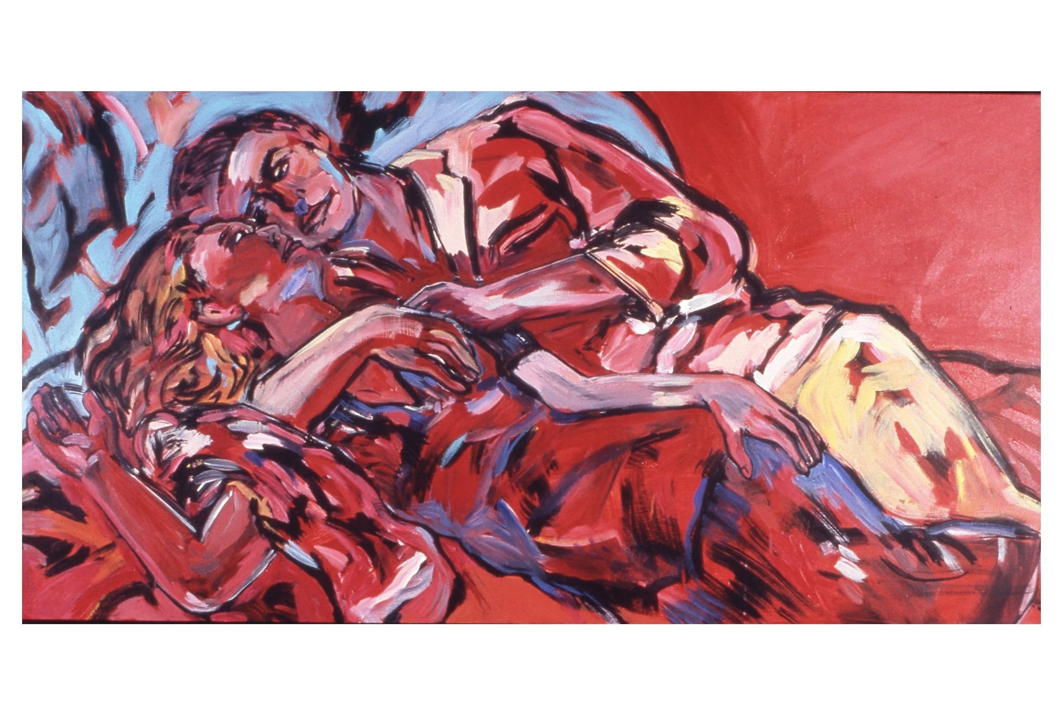 She Thought She Liked Him, acrylic on canvas, 48" h x 72"w
