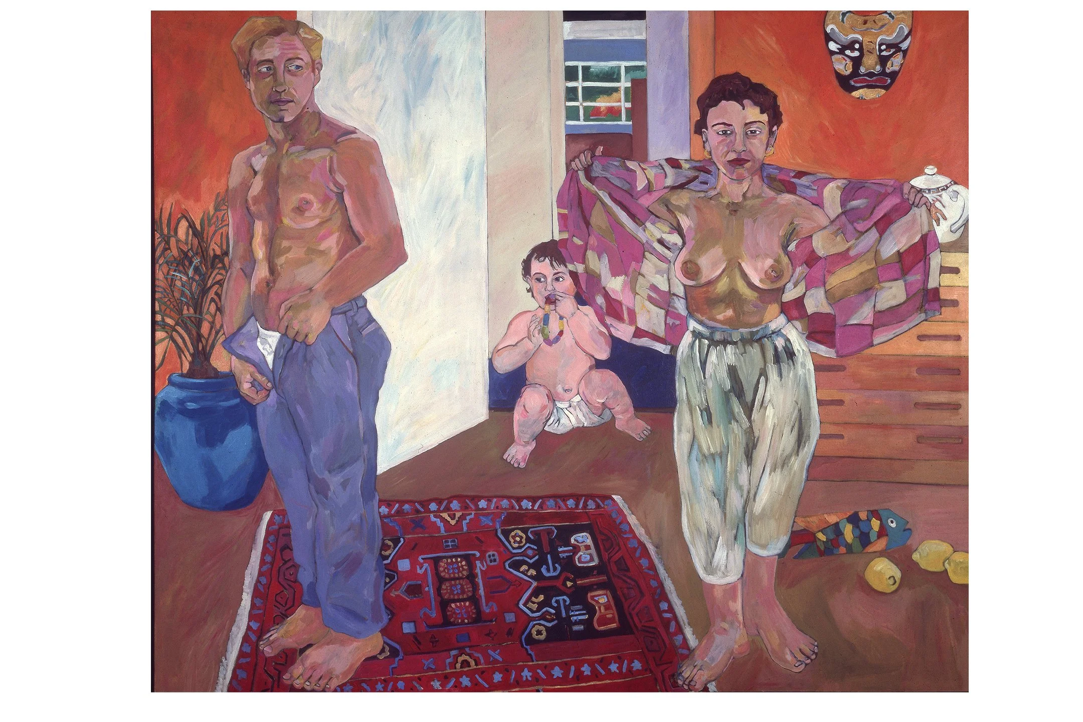 The Secret of Our Lives, acrylic on canvas, 60"h x 71" w