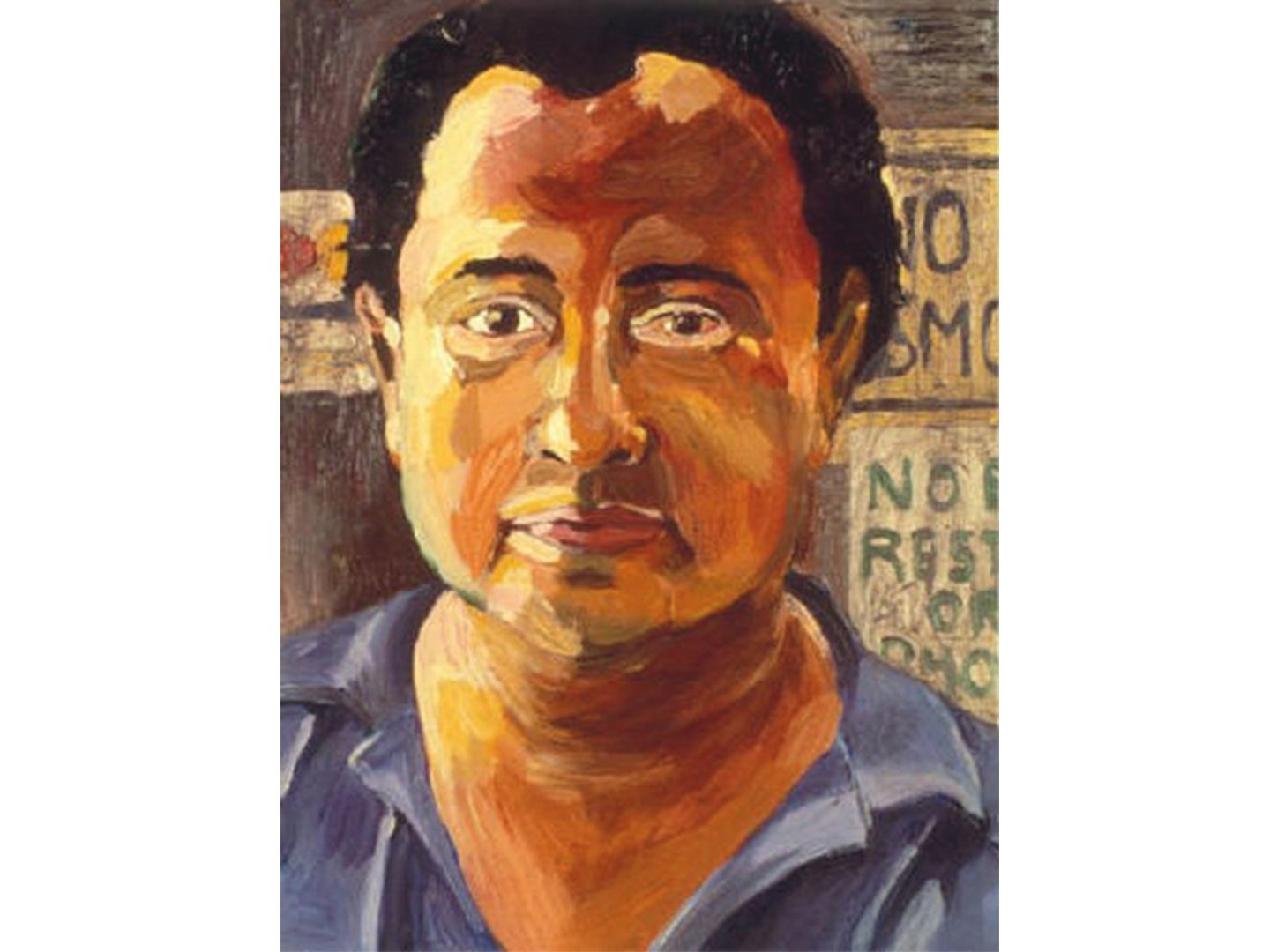 No Smoking, oil on canvas