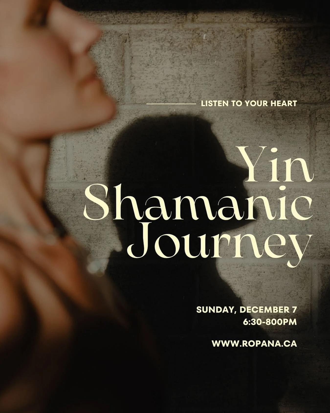 I am back from Peru and feeling inspired. I have 3 more events until 2026! 

Yin Shamanic Journey - Sunday, December 7

Join me for an evening of deep connection &mdash; a journey inward to awaken the wisdom of the heart, body, and spirit. We&rsquo;l