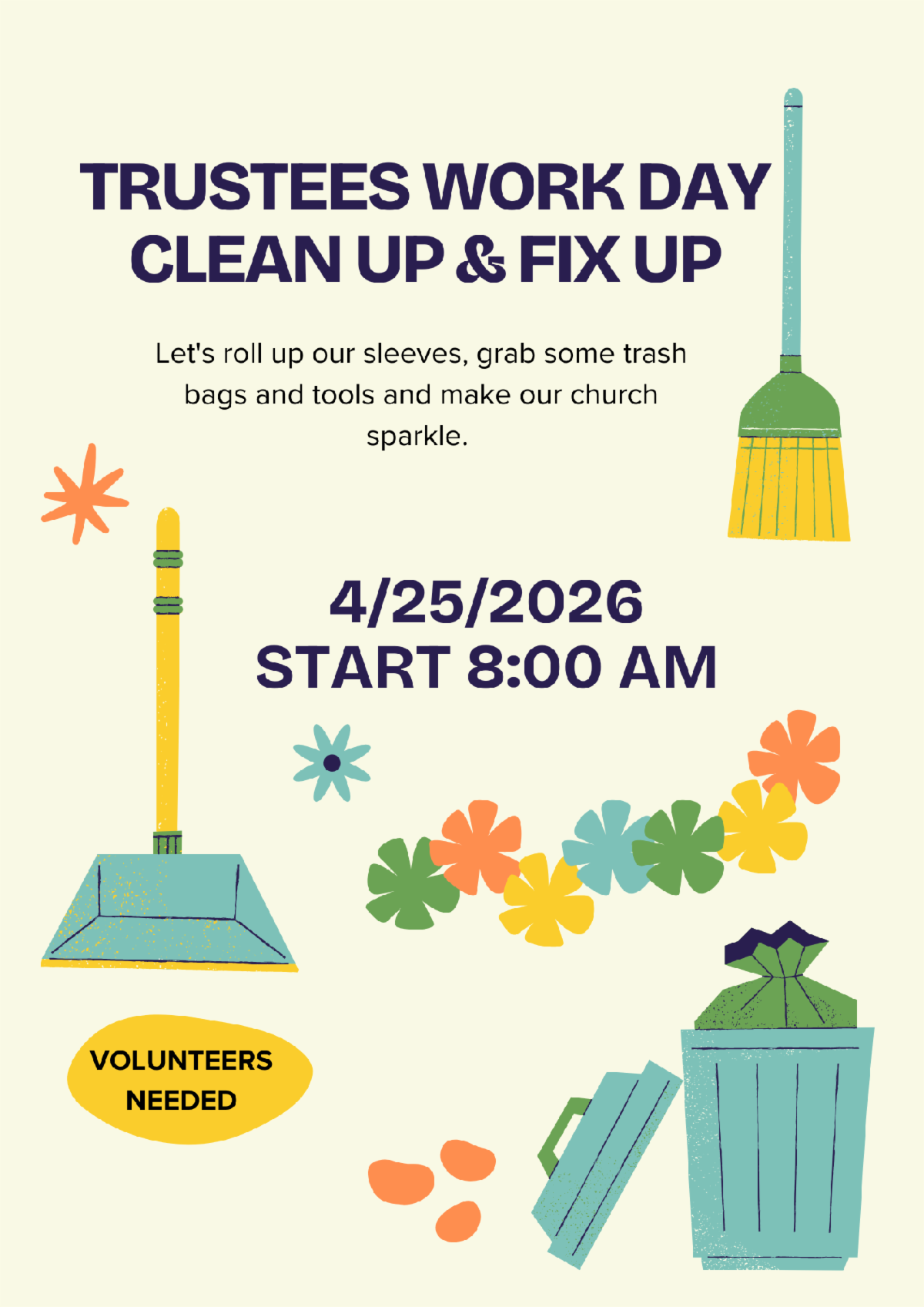 Trustees Workday and Cleanup