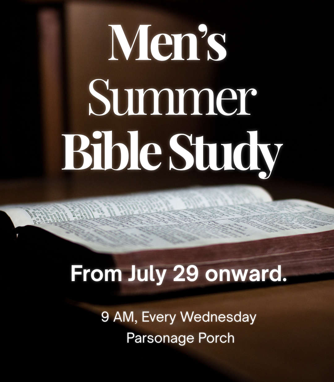 Men’s bible study flyer