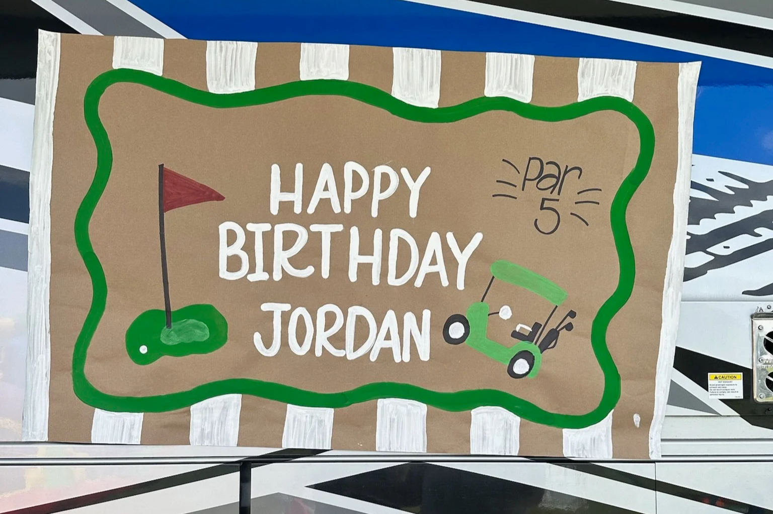 Hand Painted Birthday Banner