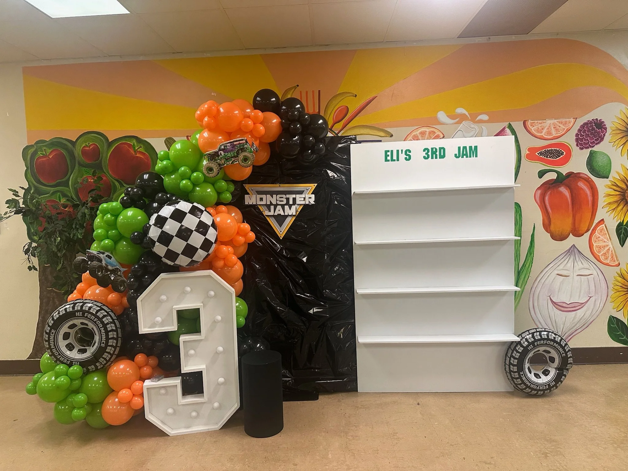 Monster Jam Balloon Backdrop