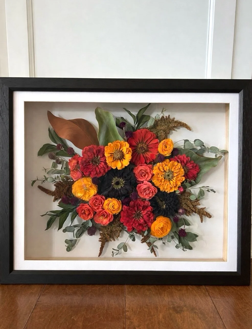 No photos, even with editing, can ever capture the true beauty of a preserved bouquet&mdash; it&rsquo;s a regular struggle! 

Did you know between framing the finished piece, taking and editing photos, wrapping, boxing up and getting ready to ship ca