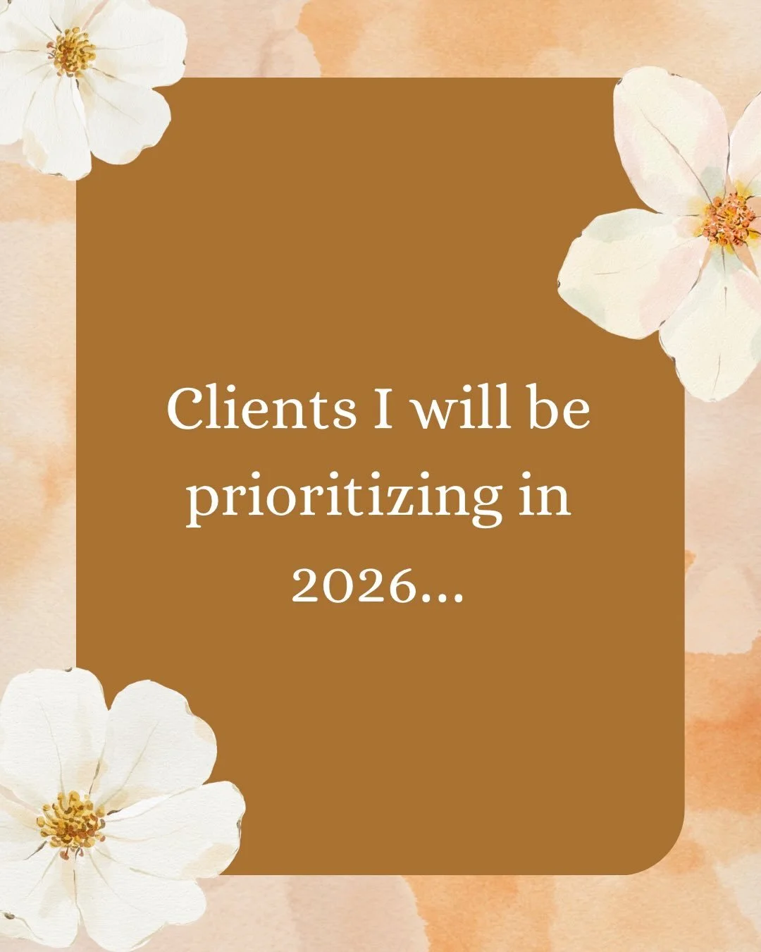 Moving states and experienced a decreased capacity for business has made me reflect on what I really want moving forward. My limited time has caused be to put a cap on how many clients I will be taking this year. That said, I&rsquo;ve reflected on wh