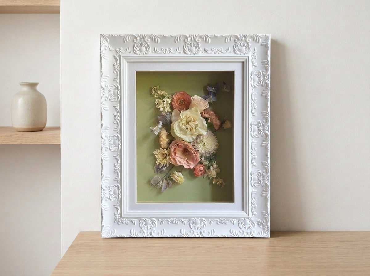 Decorative framed floral arrangement in Florida