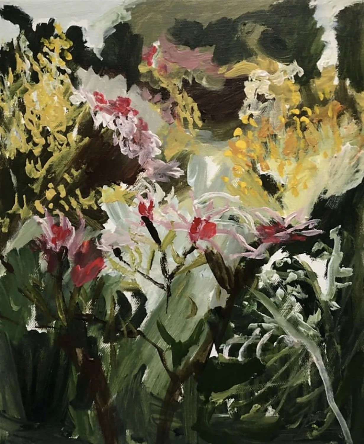 Top of the paddock, 35cm x 29cm, (Sold)