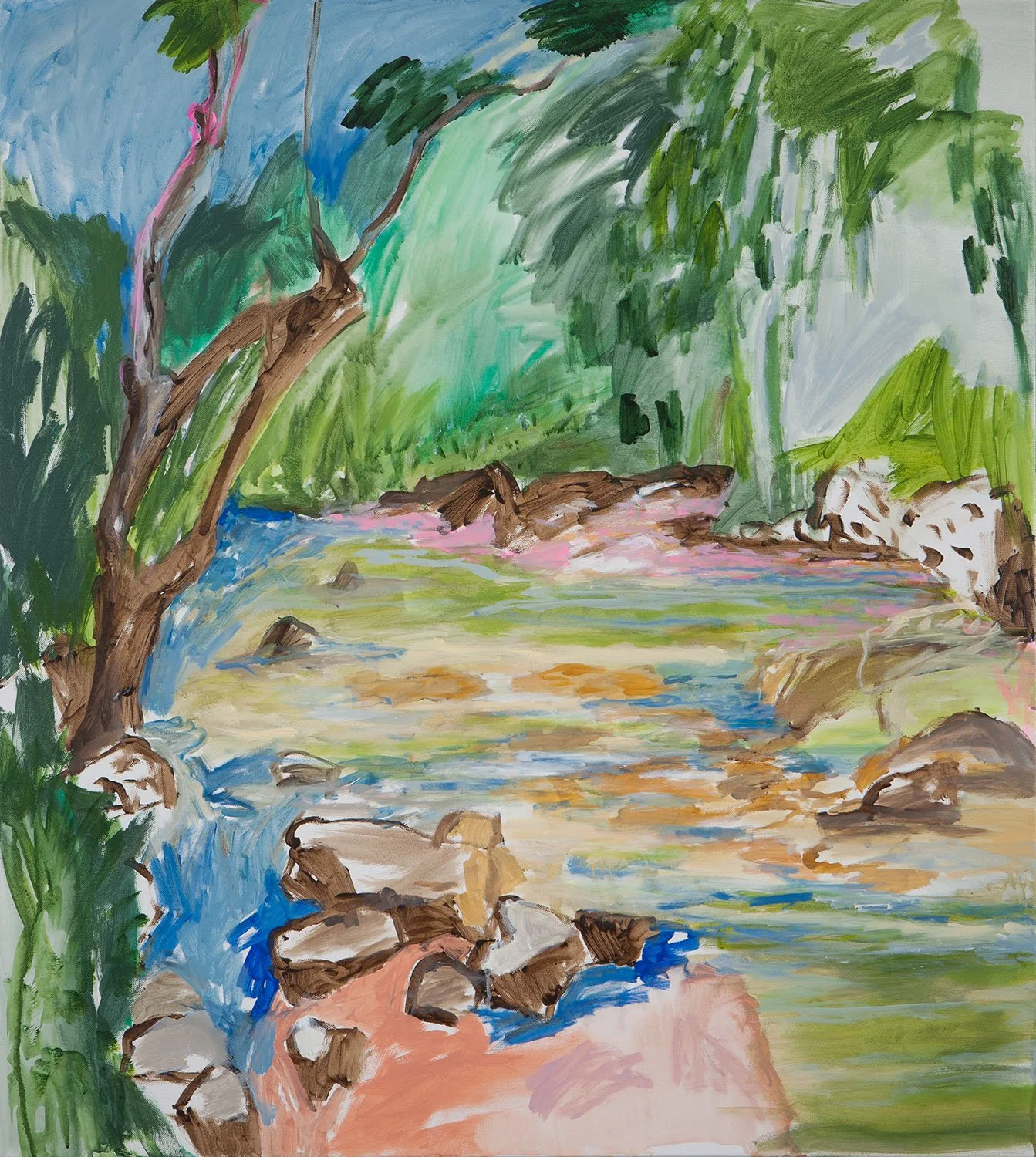 On a clear day, 104cm x 80cm, (Sold)