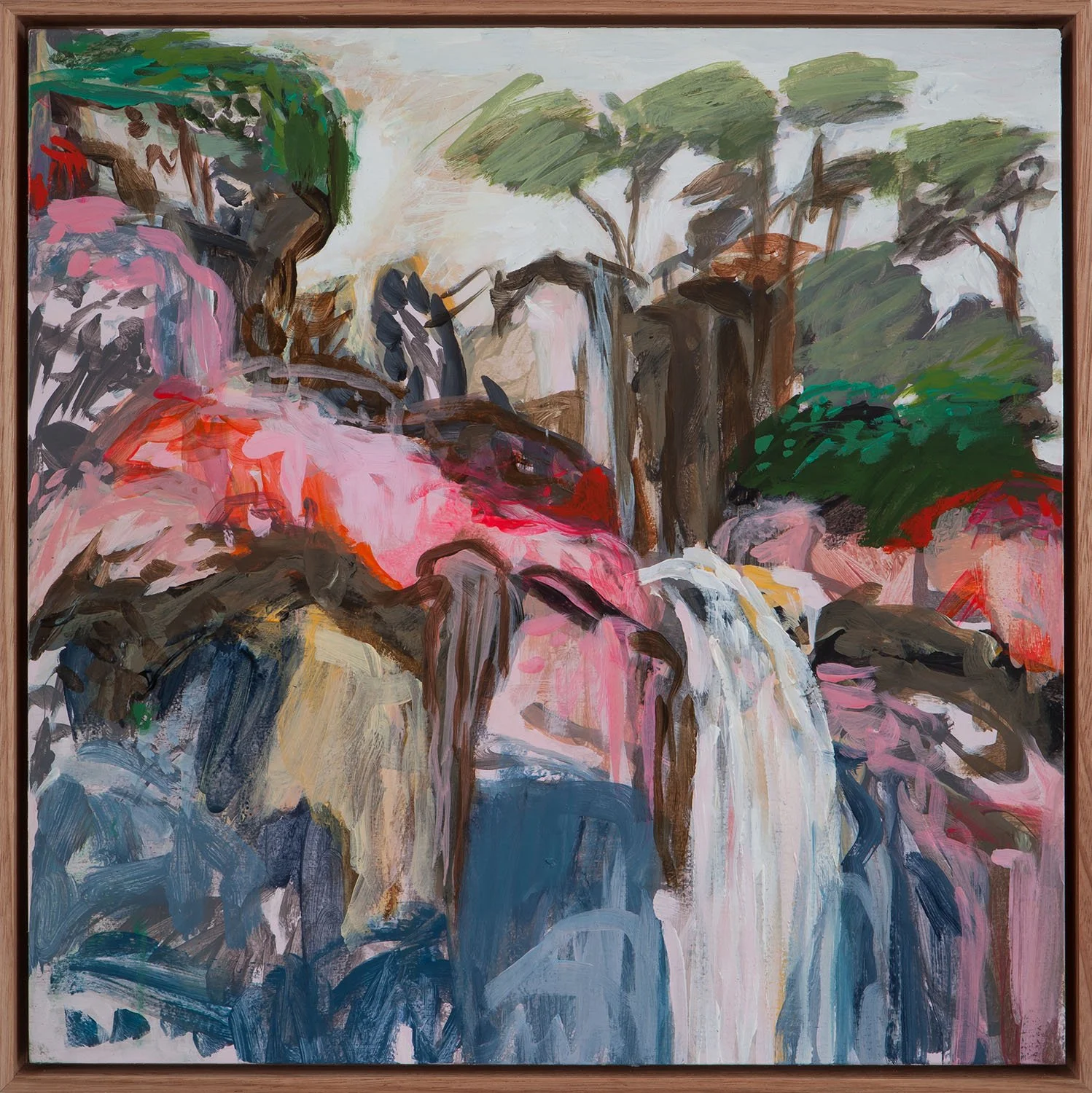 Backyard creek,  40cm x 40cm, (Sold)