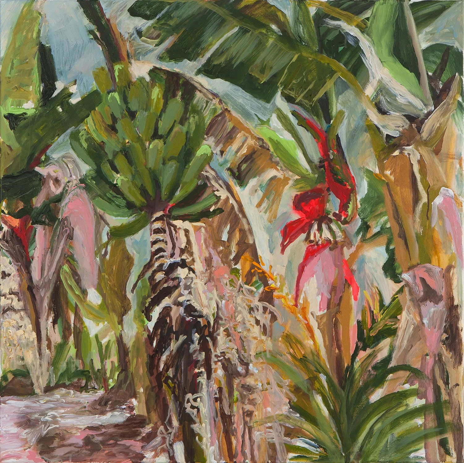 Palmwoods bananas, 75cm x 75cm, (Sold)