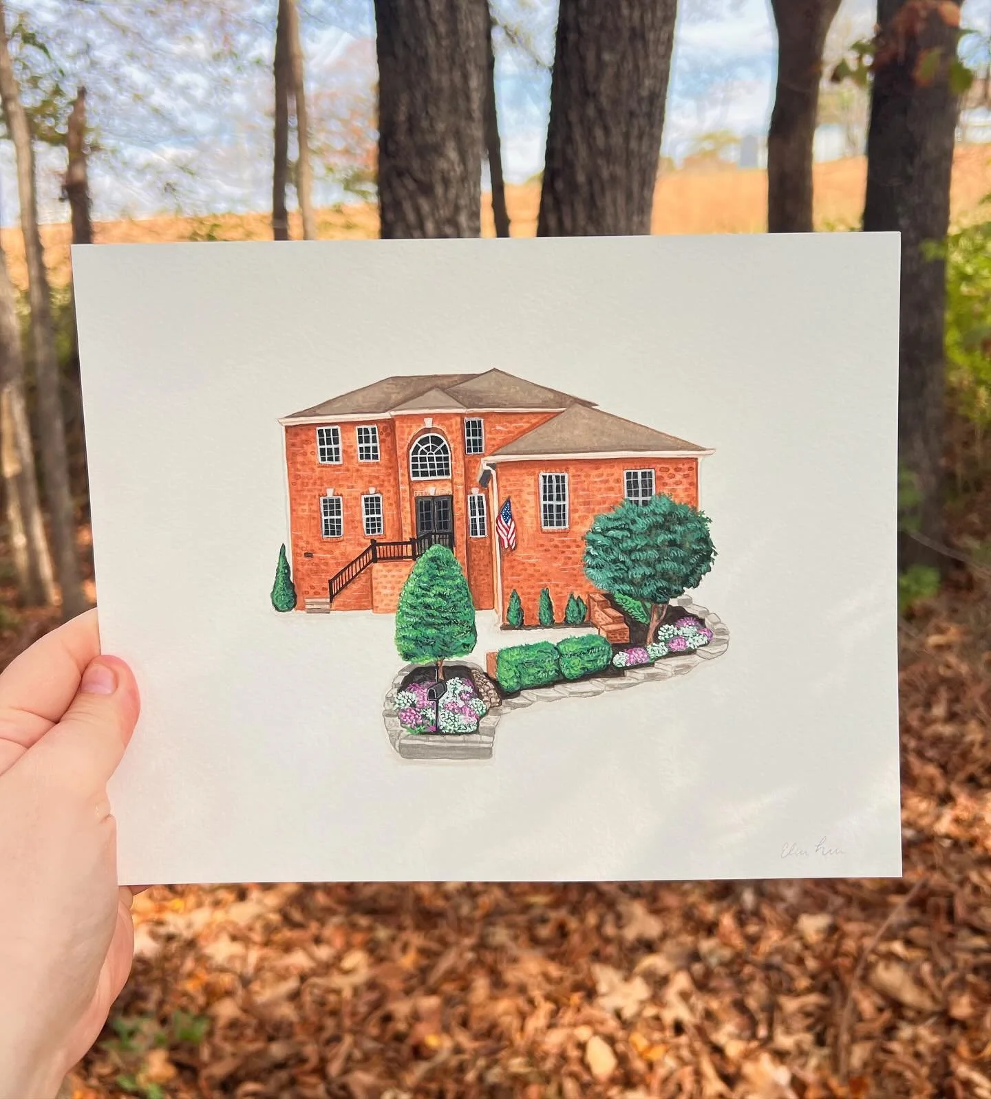 A childhood home for Marshall. 🏠

#gouache #gouacheillustration #house #houseillustration #houseportrait #home #childhoodhome
