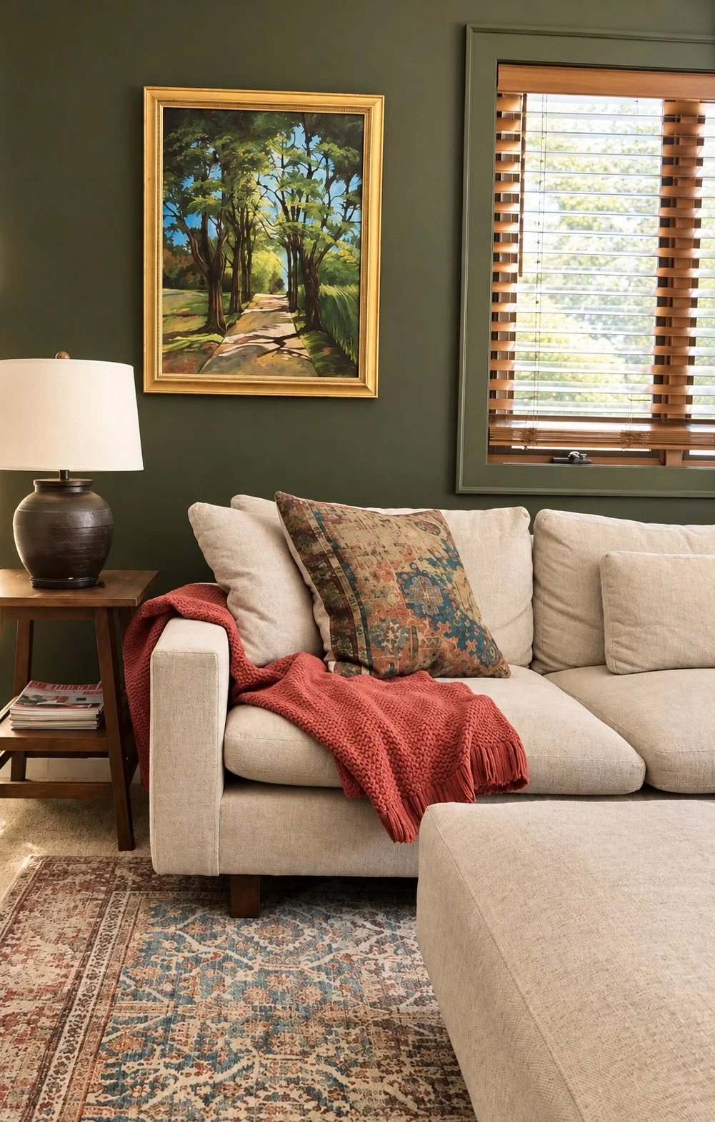 Cozy Olive Living Room with Sunlit Landscape.jpg
