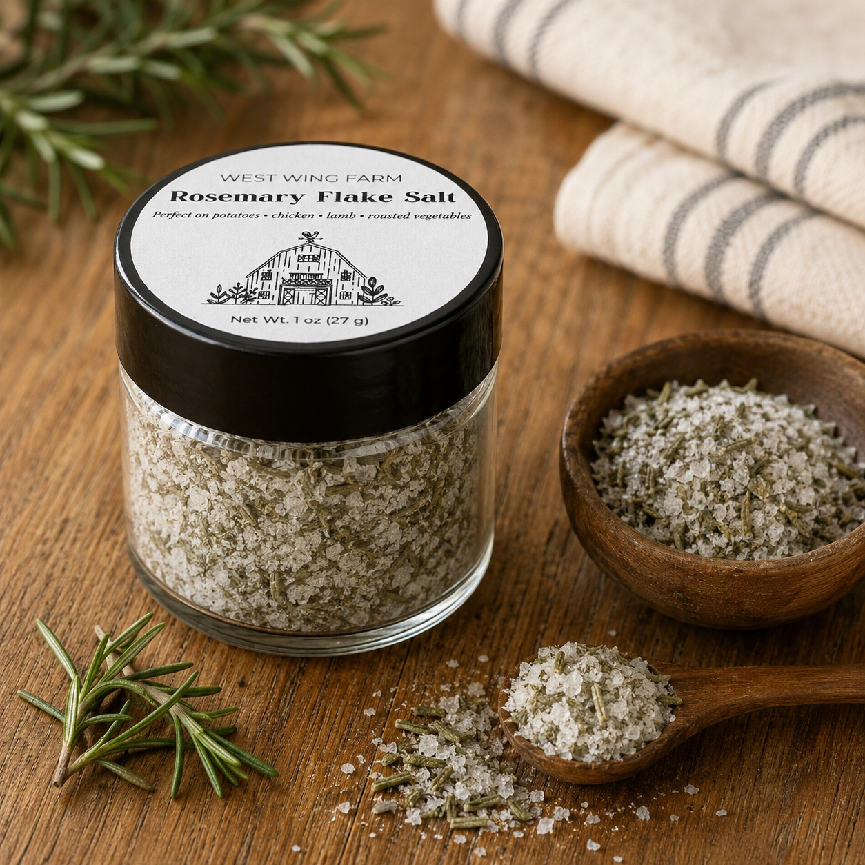 Rosemary Flake Salt