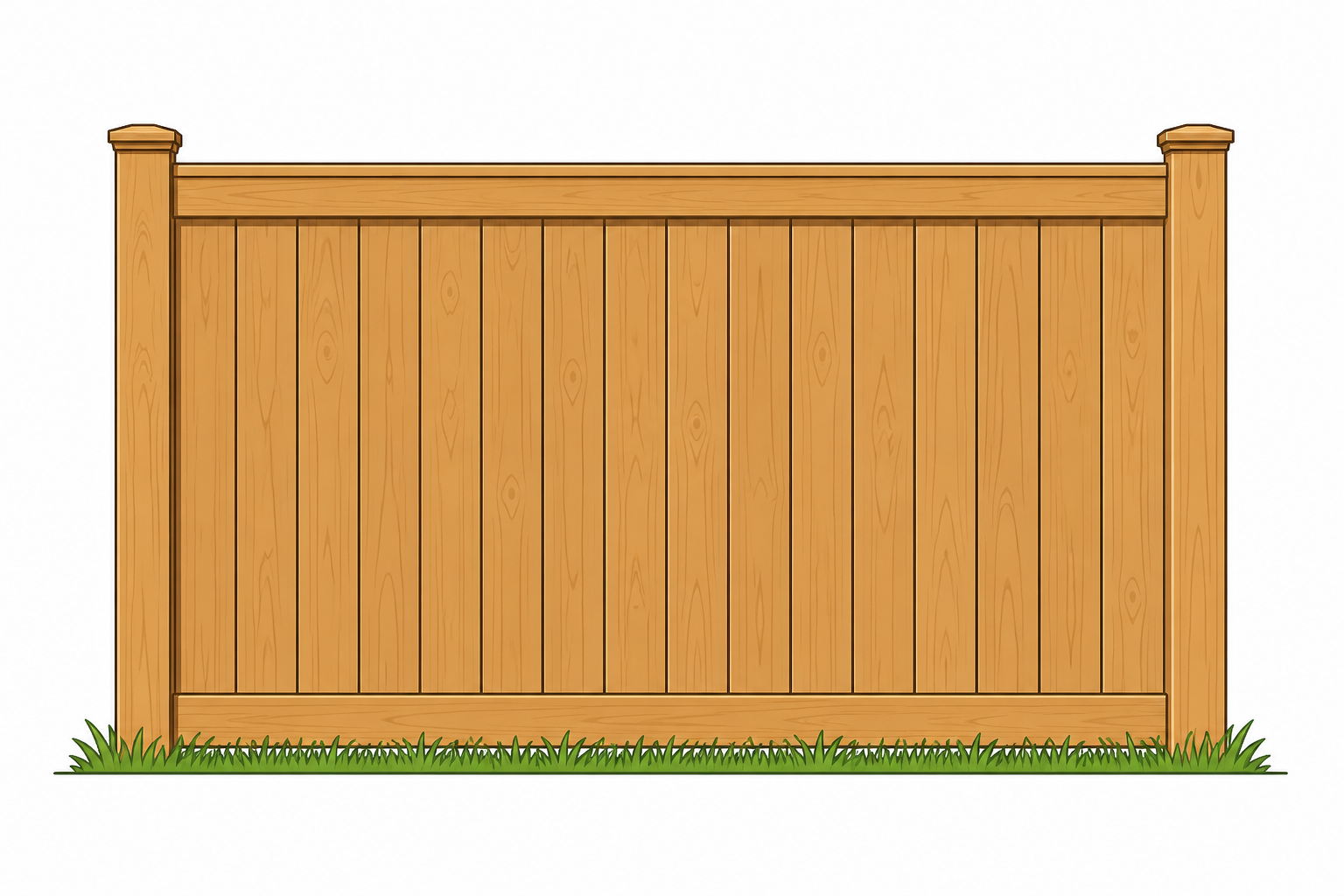 wood privacy fence