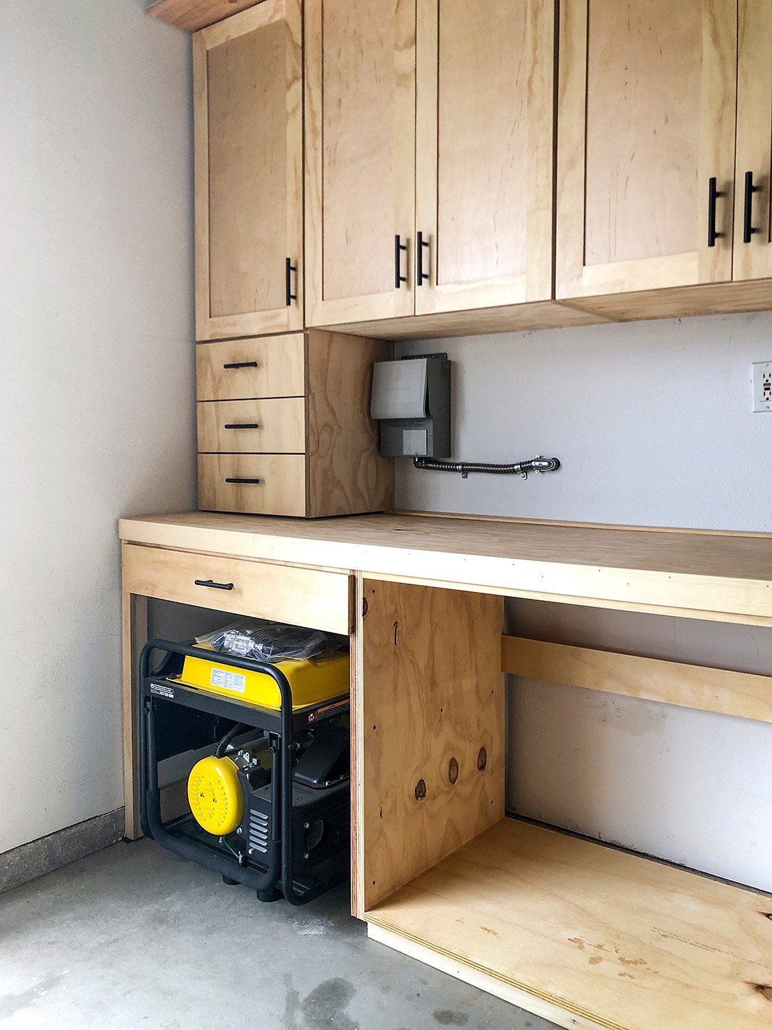 Garage Cabinet Generator Storage