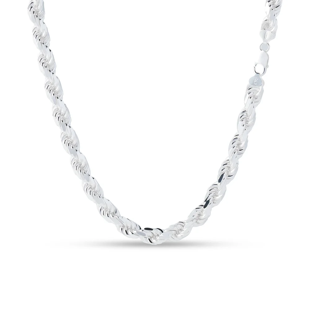 11mm Sterling Silver Rope Chain — Aydari Luxury Silver Jewelry