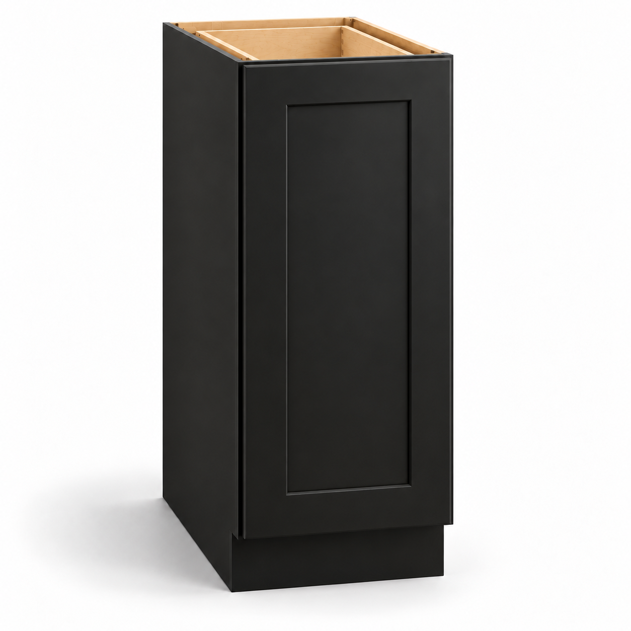Signature Shaker 9-Inch Spice Rack Base Cabinet in Charcoal Black