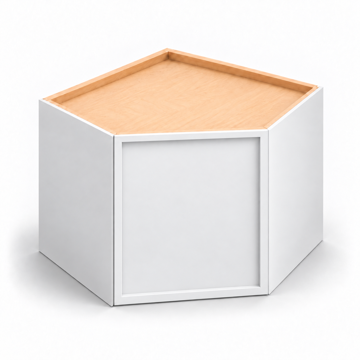 Slim Shaker 18-Inch-Tall Diagonal Corner Wall Cabinet