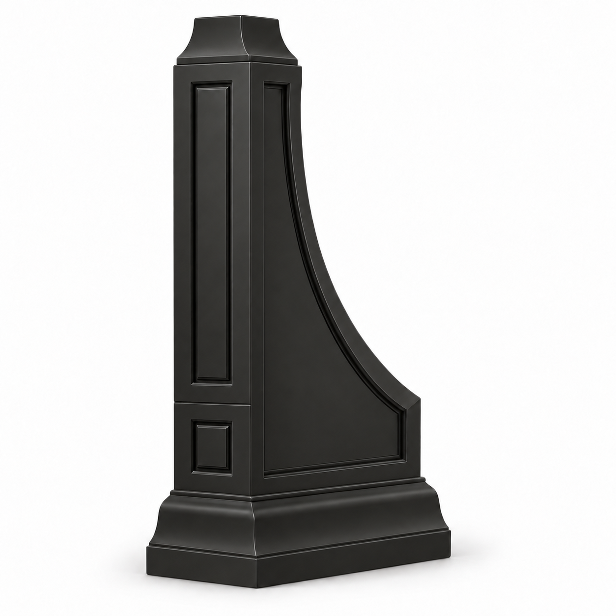 Signature Shaker Decorative Modern Corbel in Charcoal Black — representative configuration