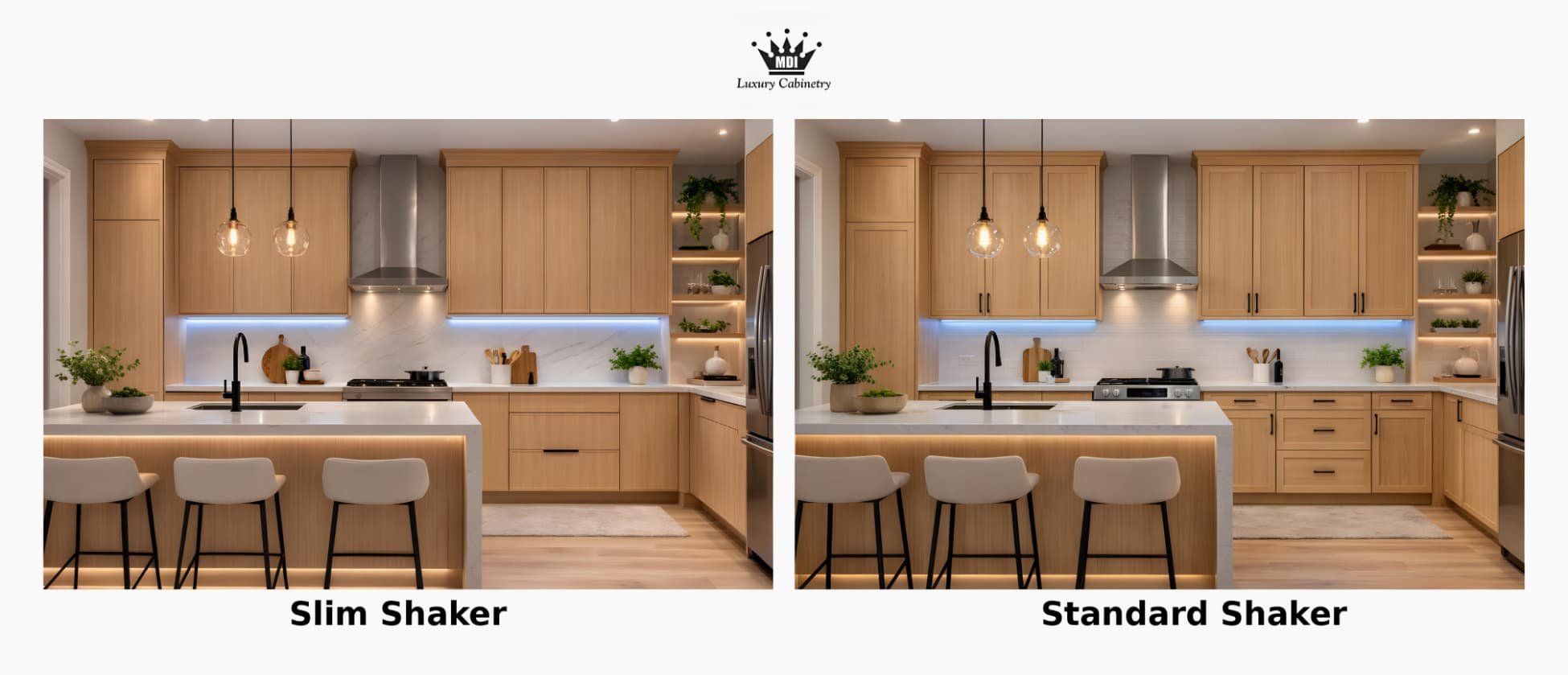 Slim Shaker vs Traditional Shaker Cabinets: What’s the Difference?