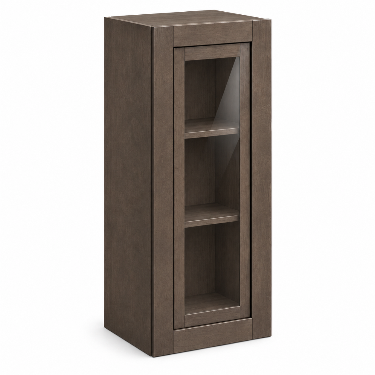 MDI Inset 36 Inch High Single Glass Door Wall Cabinet