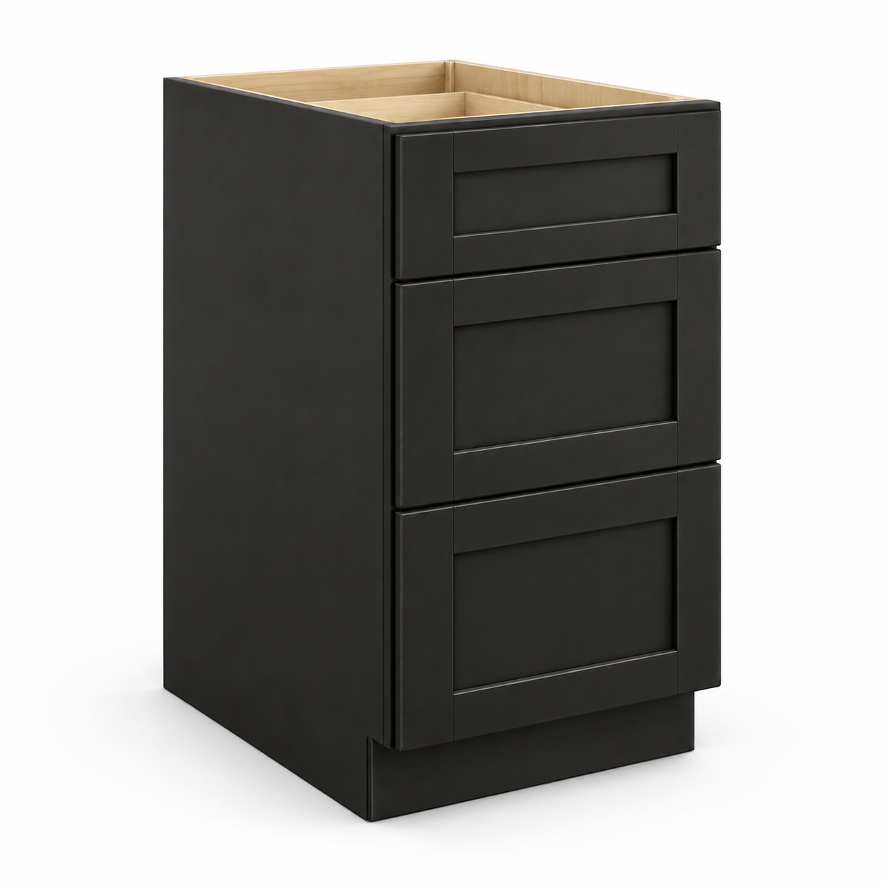 Signature Shaker Three-Drawer Vanity Base Cabinet