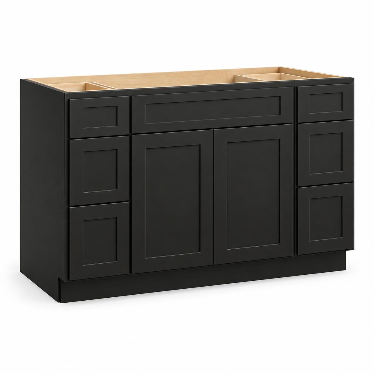 Signature Shaker Two-Door Vanity with Six Side Drawers