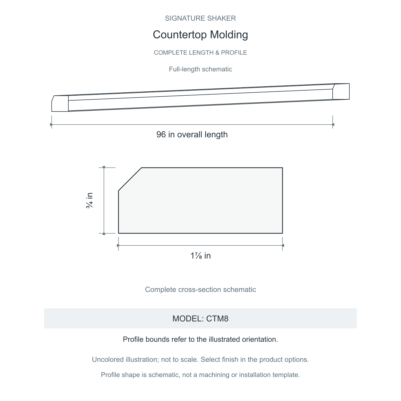 Signature Shaker Countertop Molding