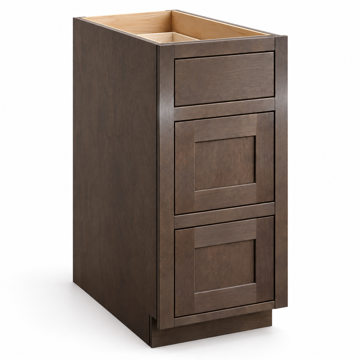 MDI Inset Three Drawer Vanity Base Cabinet