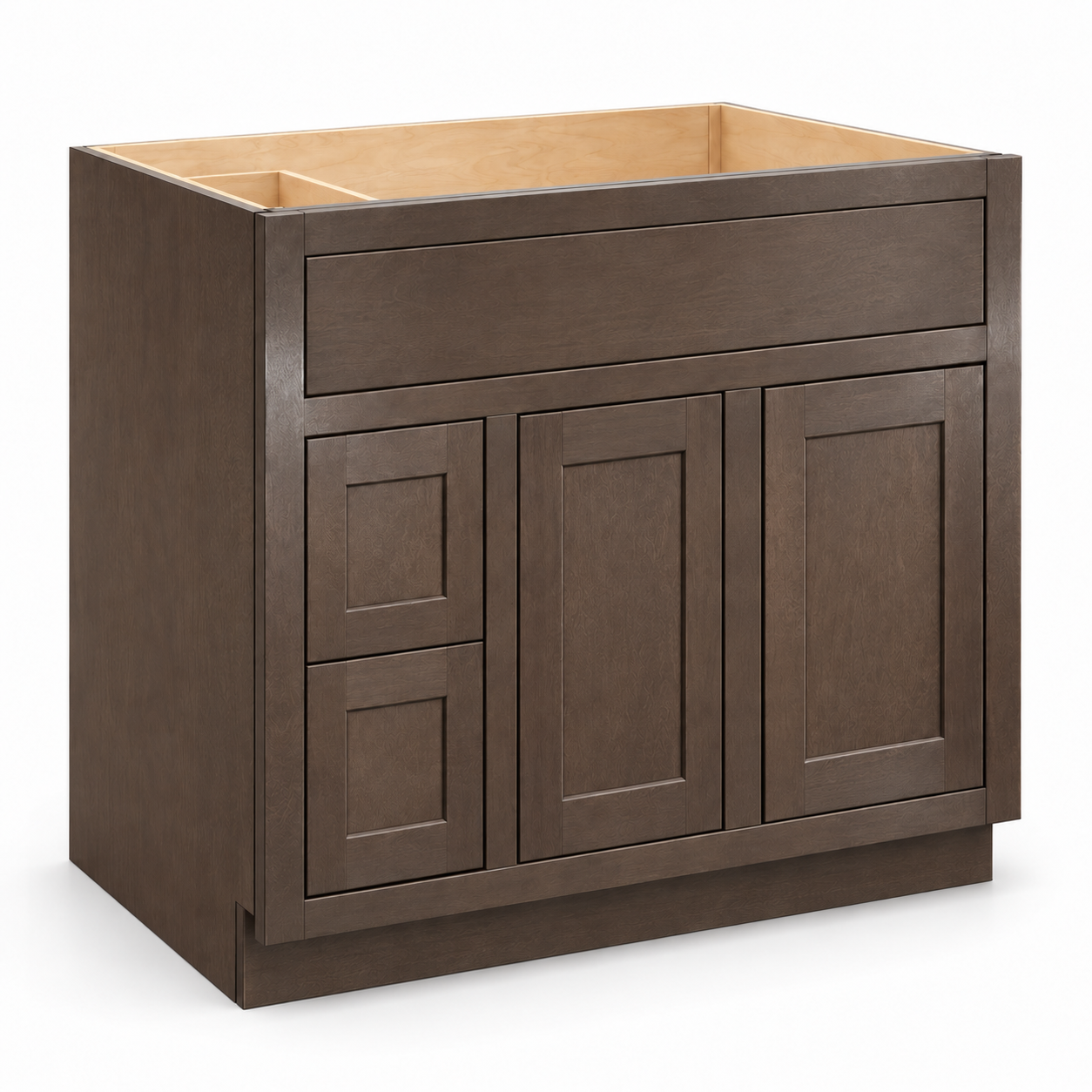MDI Inset Vanity Sink Base with Two Left Drawers