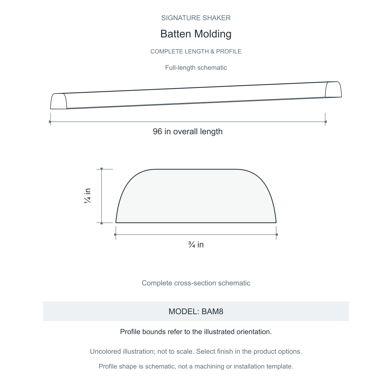 Signature Shaker Batten Molding