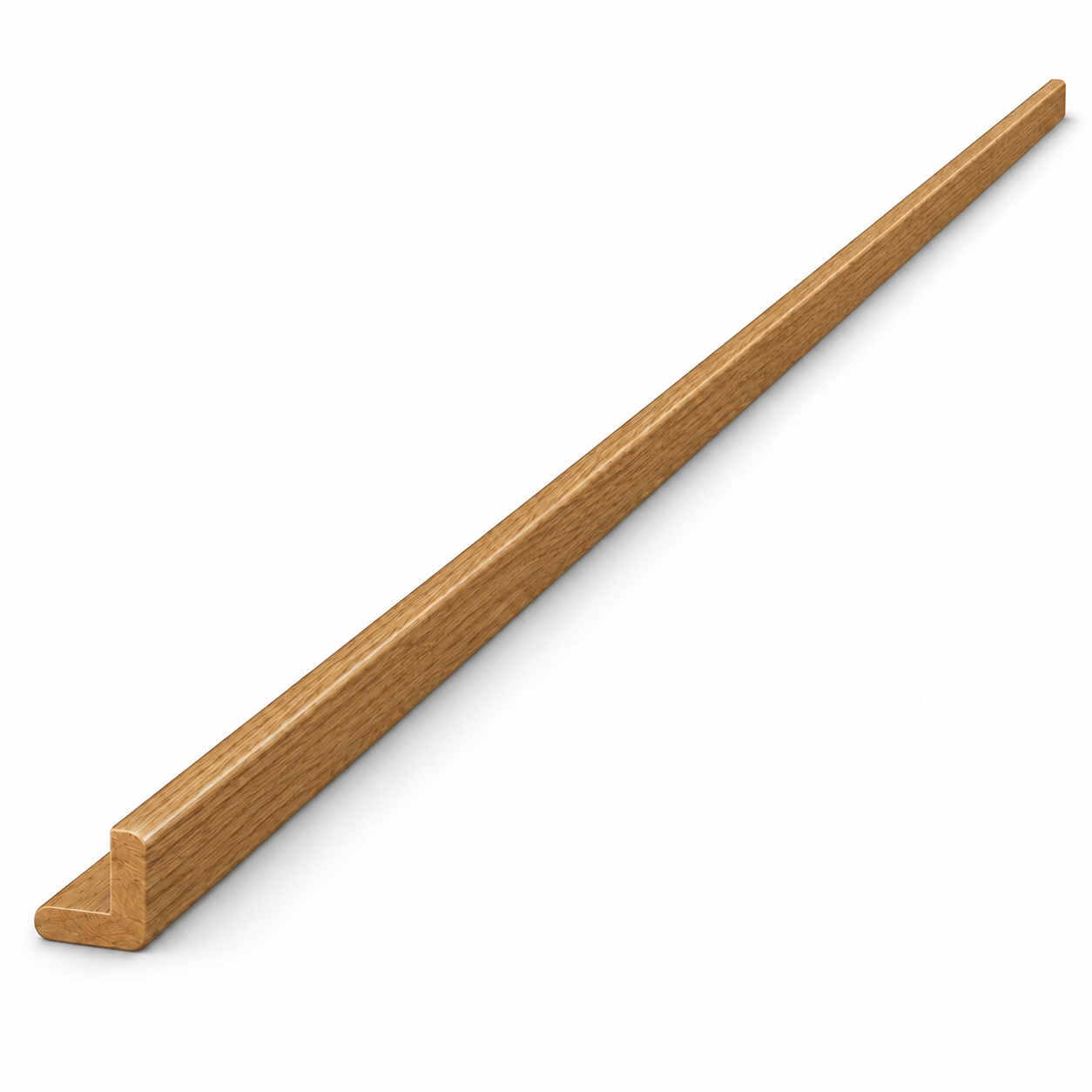 MDI Inset Outside Corner Molding in Hazelnut Oak; complete actual item