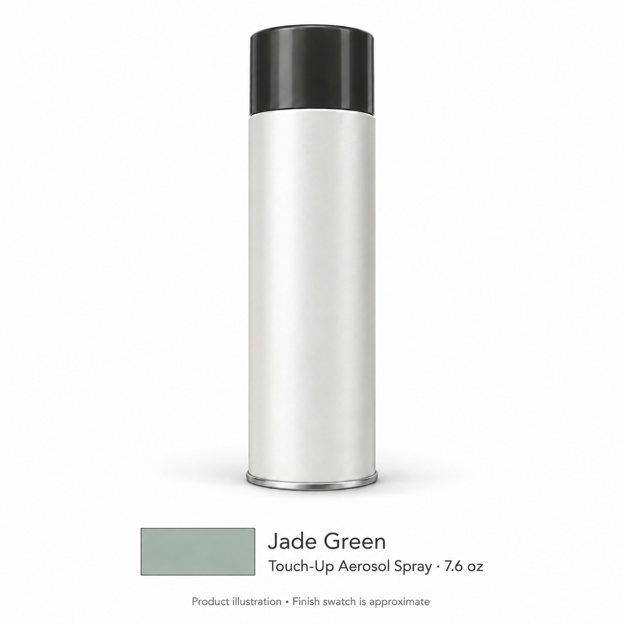 Signature Shaker Touch-Up Aerosol Spray for Jade Green; neutral product illustration with approximate finish swatch
