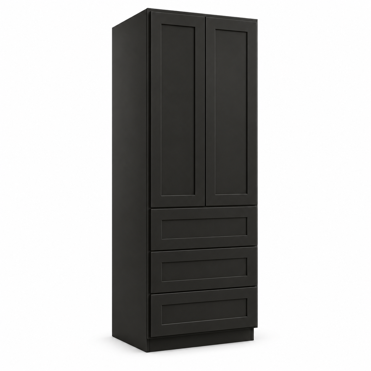 Signature Shaker Three-Drawer Pantry Cabinet, 27-Inch Depth