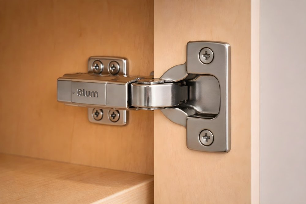 Soft-close cabinet hinge for luxury kitchen cabinets